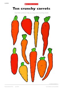 Ten crunchy carrots