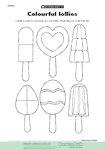 Colourful lollies (1 page)