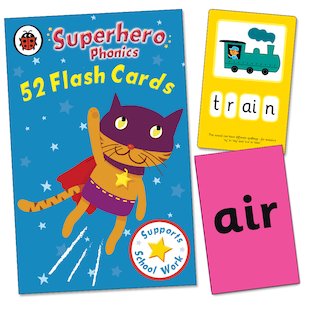 Superhero Phonics Flashcards