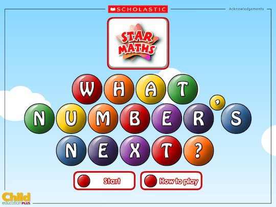 What number's next? - maths interactive whiteboard game