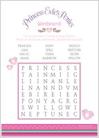 Princess Evie's Ponies Wordsearch