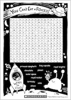 You Can't Eat a Princess Wordsearch