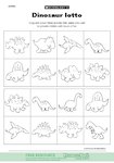 Dinosaur lotto (1 page)