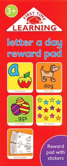 First Time Learning: Letter a Day Reward Pad