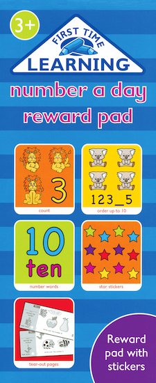 First Time Learning: Number a Day Reward Pad