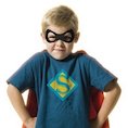 Boy dressed as a superhero (C) Rubberball 