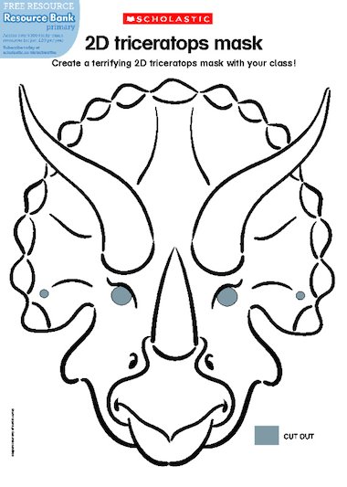 triceratops head outline