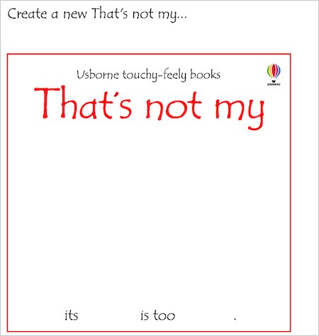 Create My Own Book [Book]