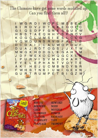 Clumsies Wordsearch