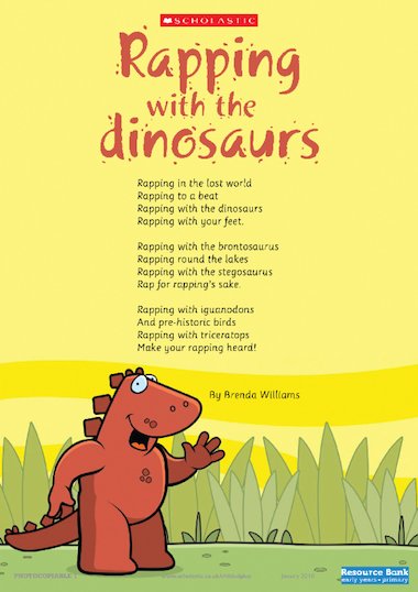 Rap and list poems - Primary KS1 teaching resource ...