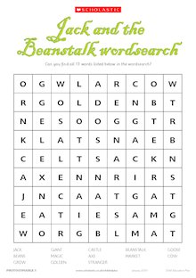 Jack and the Beanstalk activity sheets