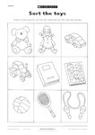 Sort the toys (1 page)