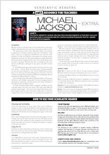 Michael Jackson Biography: Resource Sheets &amp; Answers - Mary Glasgow ...
