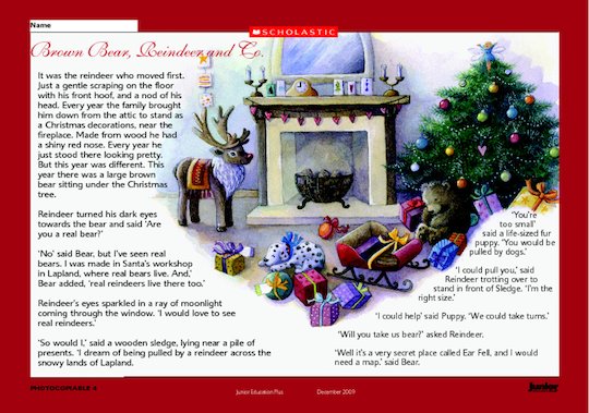 'Brown Bear, Reindeer and Co' - Christmas story