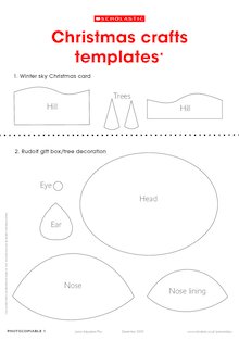 Christmas crafts templates