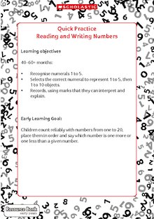 Quick Practice – Number Shapes