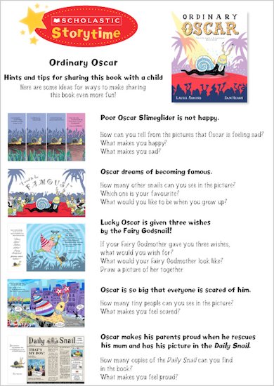 Ordinary Oscar Storytime Notes