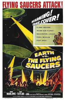 ‘Earth vs the Flying Saucers’ movie poster