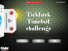 Ticktock Timebot challenge – interactive whiteboard game
