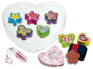 Heart Stamper Kit with Notepad and Pen