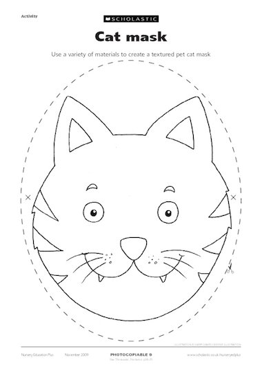 Cat mask – FREE Early Years teaching resource - Scholastic
