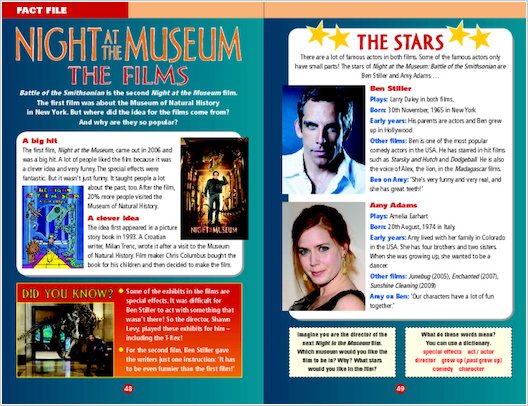 Night at the Museum 2: Fact File