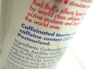 Image: Writing on Red Bull Can