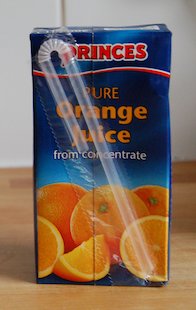 Image: Small Carton of Orange Juice