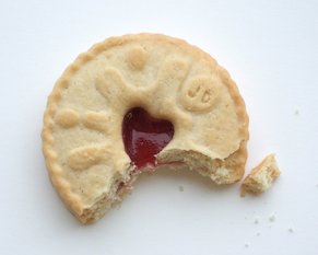 Image: Half Eaten Jammy Dodger