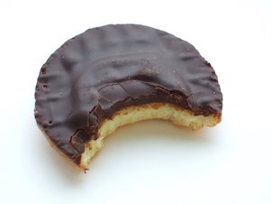 Image: Half Eaten Jaffa Cake