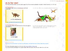 M is for Me! Dinosaur and personalised pages for the letter ‘a’ (Promethean ActivPrimary)