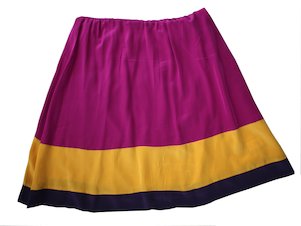 Image: Pink, Yellow and Black Skirt