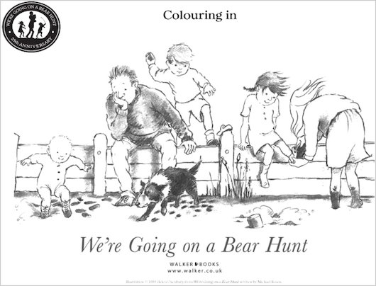 We're Going on a Bear Hunt Colouring Fun