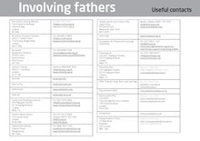 Involving fathers – useful contacts