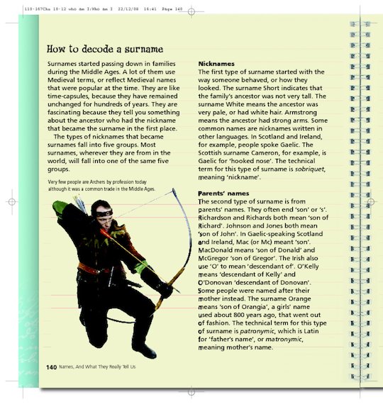 'How to decode a surname' - extract from _Who am I?_