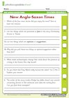 New Anglo-Saxon Times – question sheet