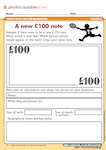 Design a new £100 note (1 page)