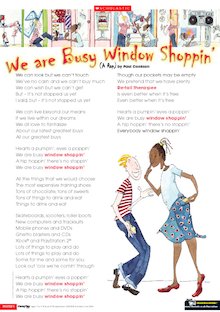 We are Busy Window Shoppin’ – poem
