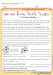 We are Busy People Spottin' - poem planning (1 page)