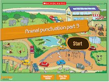 Animal punctuation: Instructional texts – interactive