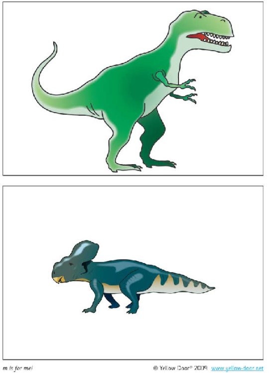 'm is for me!' Dinosaur Treasure Hunt - illustrations 2