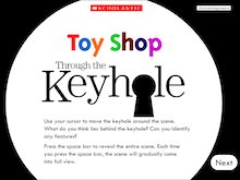 Through the keyhole: Toy shop