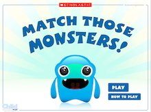 Match those monsters! – interactive whiteboard game