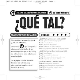 Transcripción de audio - ¿Qué Tal? 2009/2010
