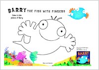 Barry the Fish with Fingers Colouring Activity