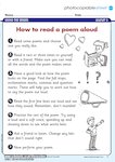 How to read a poem aloud (1 page)