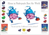 Aliens in Underpants Save the Word Spot the Difference