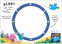 Barry the Fish with Fingers Porthole Drawing Activity