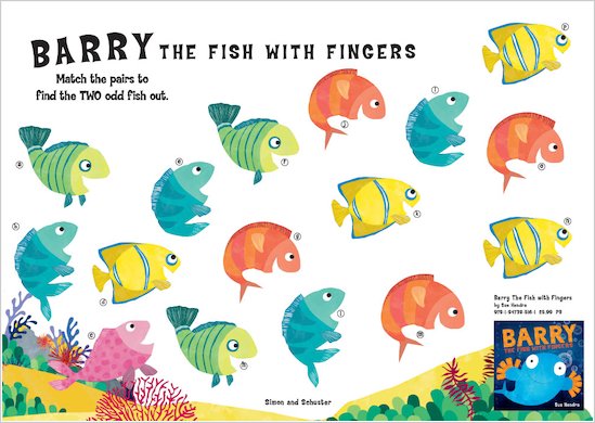 Barry the Fish with Fingers Matching Puzzle