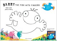Barry the Fish with Fingers Colouring